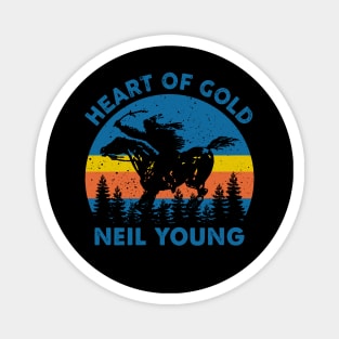 Neil Heart Of Gold Retro Magnet